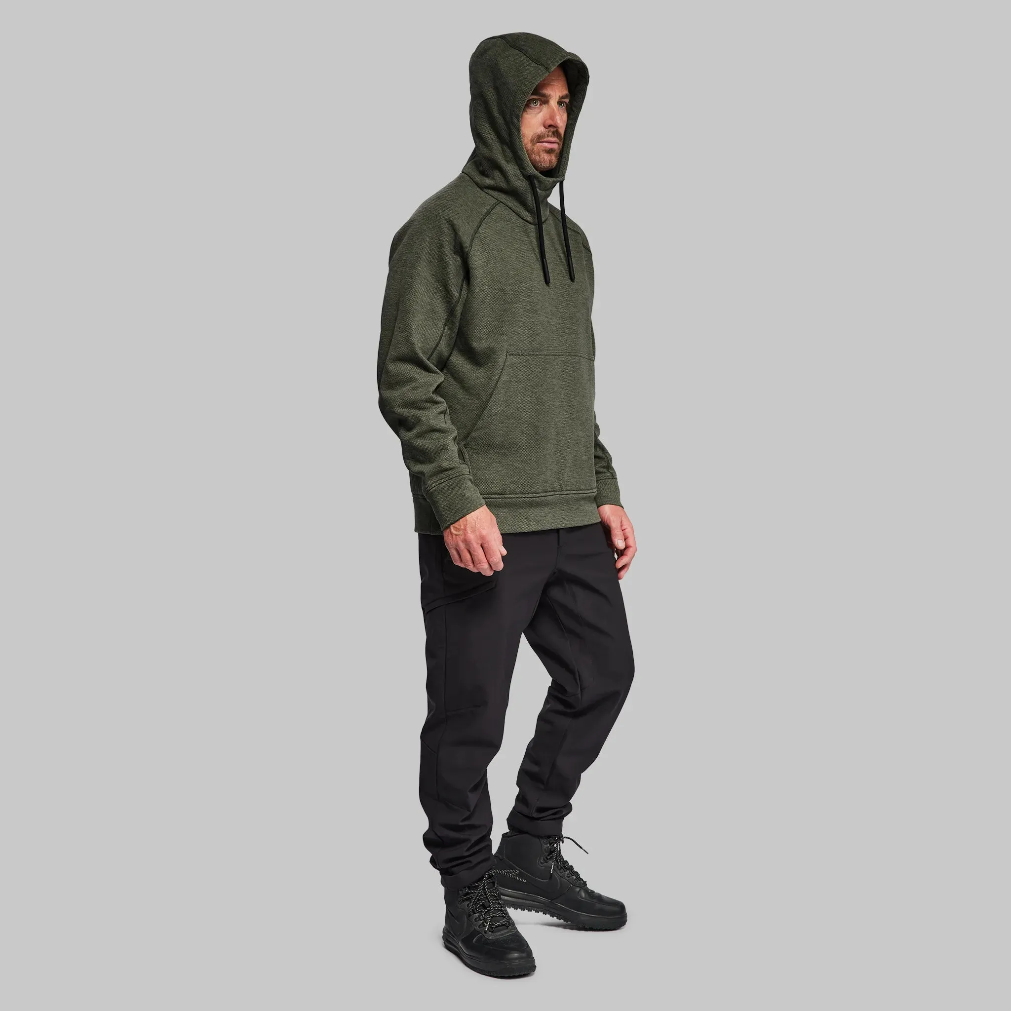 100 Year Overhead Hoodie. Grey-Green edition