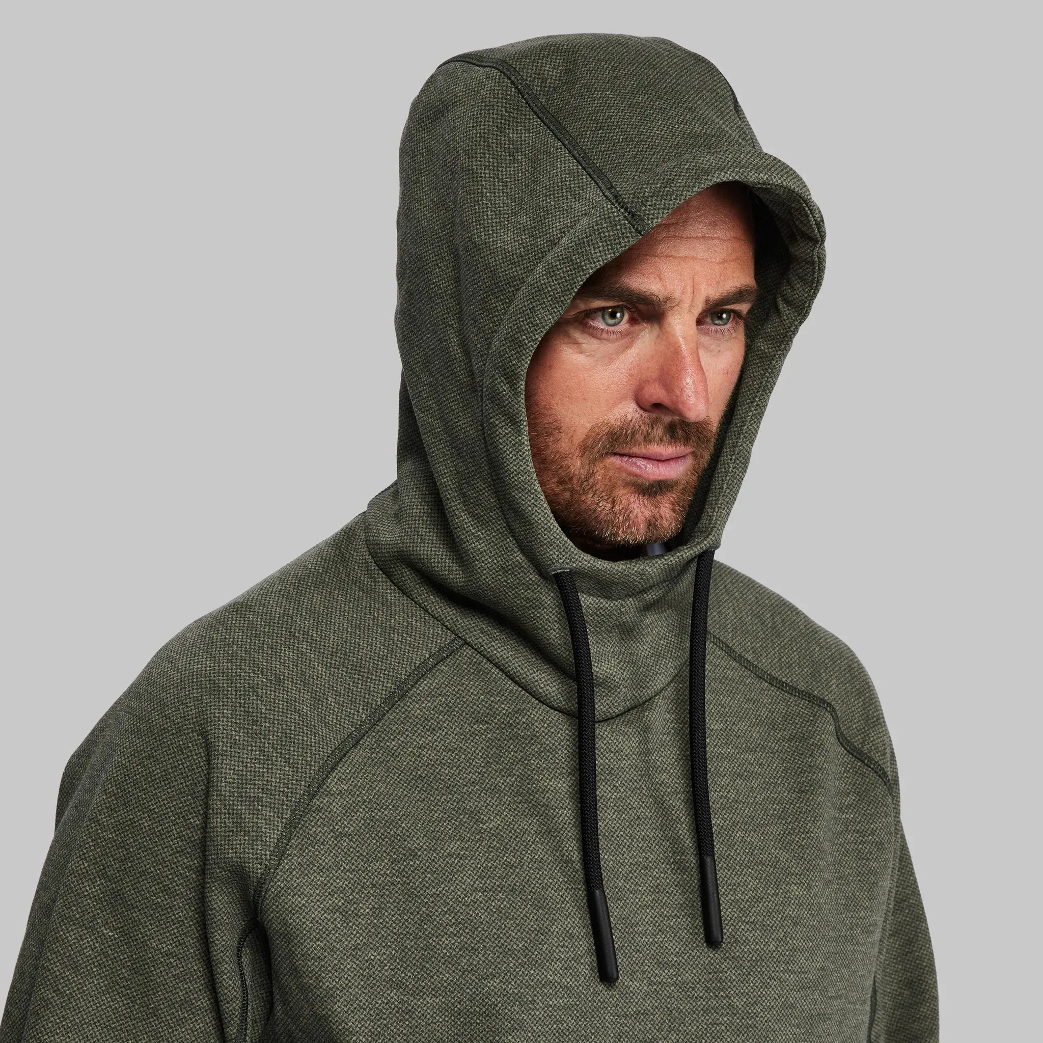 100 Year Overhead Hoodie. Grey-Green edition