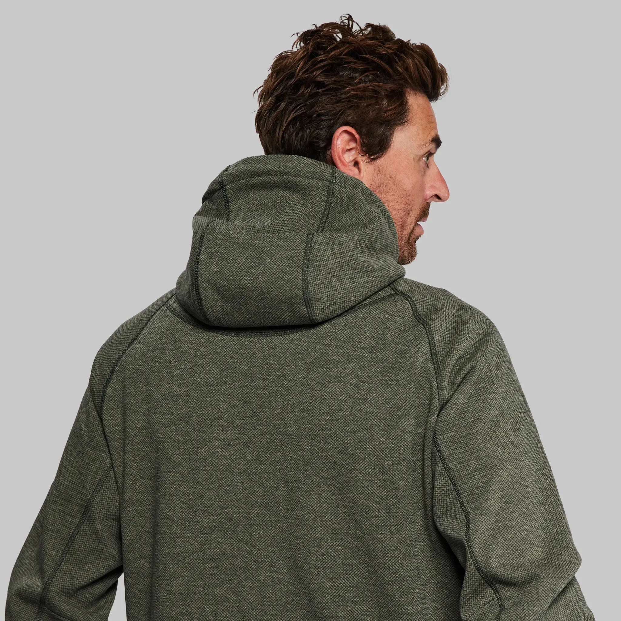 100 Year Overhead Hoodie. Grey-Green edition