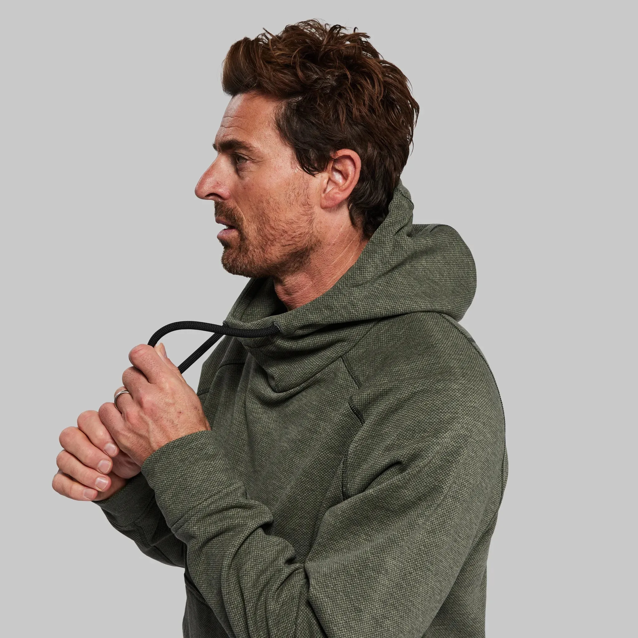 100 Year Overhead Hoodie. Grey-Green edition