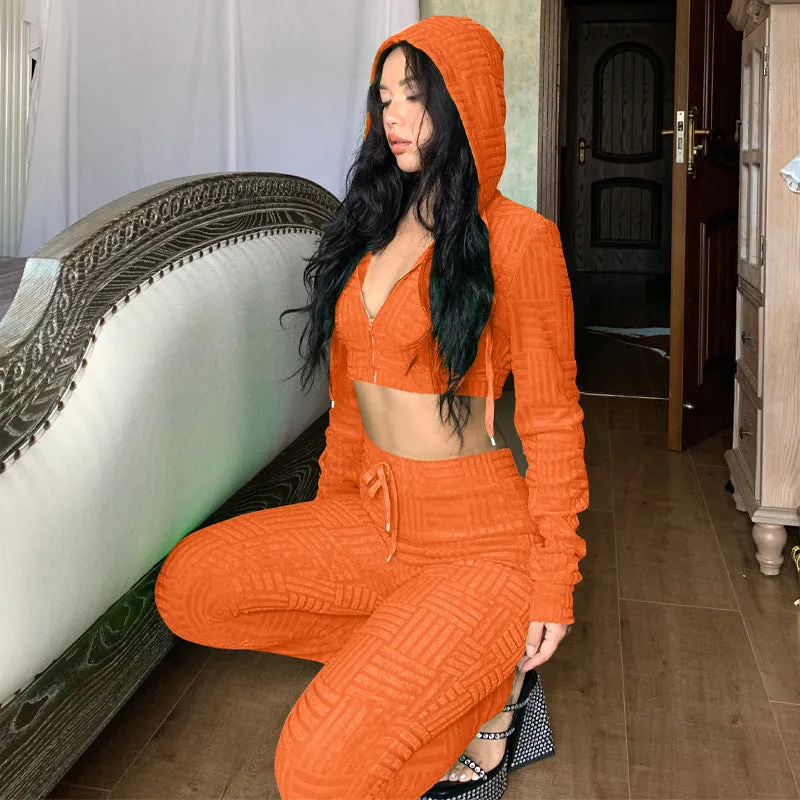 2 Piece Set Female Sweatsuit Sweatpants And Hoodies Two Piece Casual Sets Women Autumn Winter Clothing