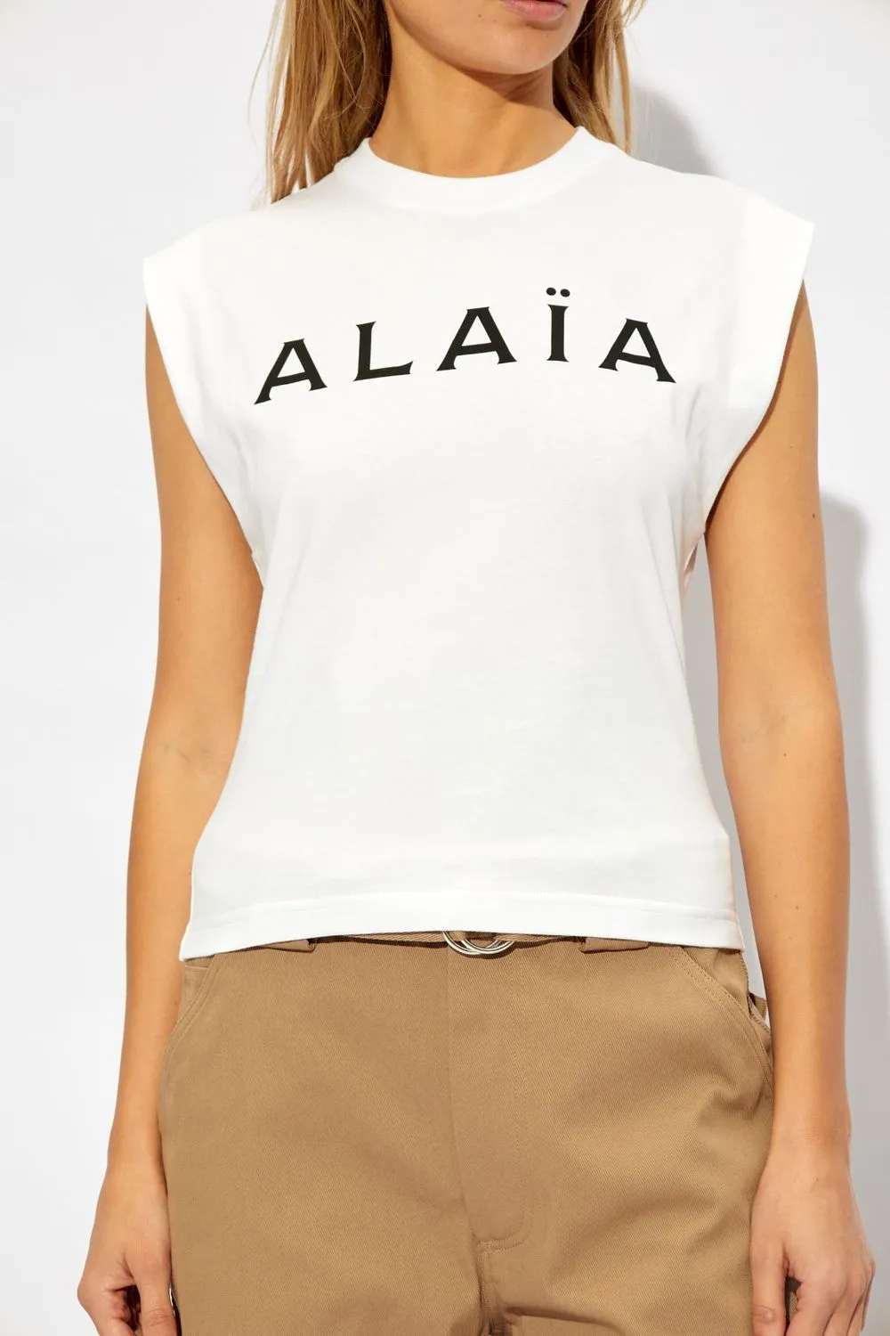 ALAIA Classic Women's T-Shirt with Bold Logo