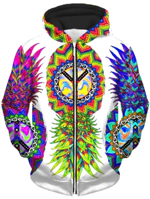 Ananas Trio Unisex Zip-Up Hoodie