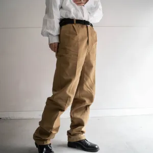 around 1960s france work chino pants "dead stock"