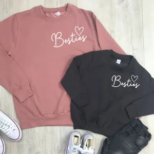 Besties Mini Logo Mum & Kid Matching Sweaters (MRK X)