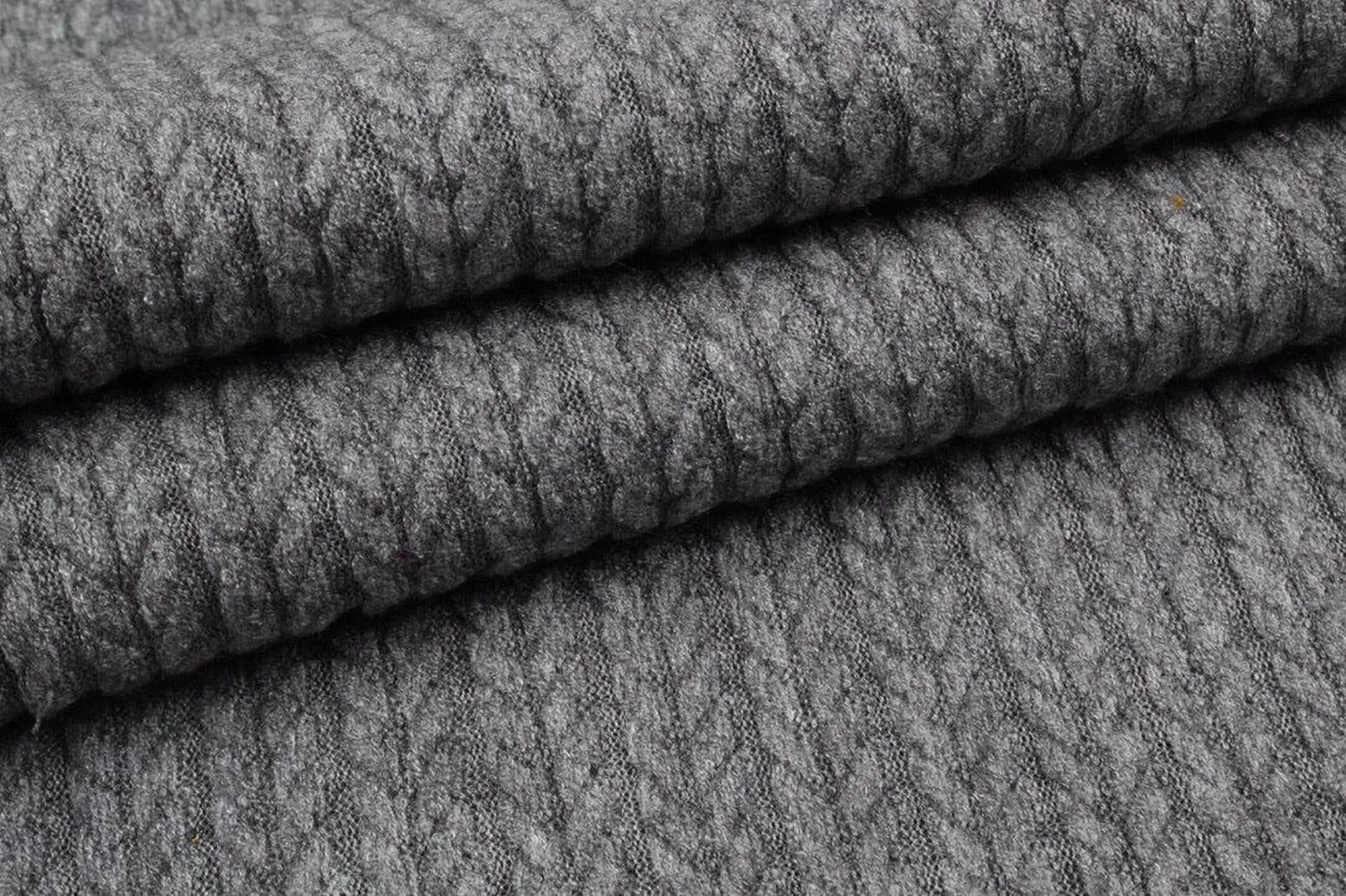 Cashmere Touch Knitted Jacquard - Cable-knit