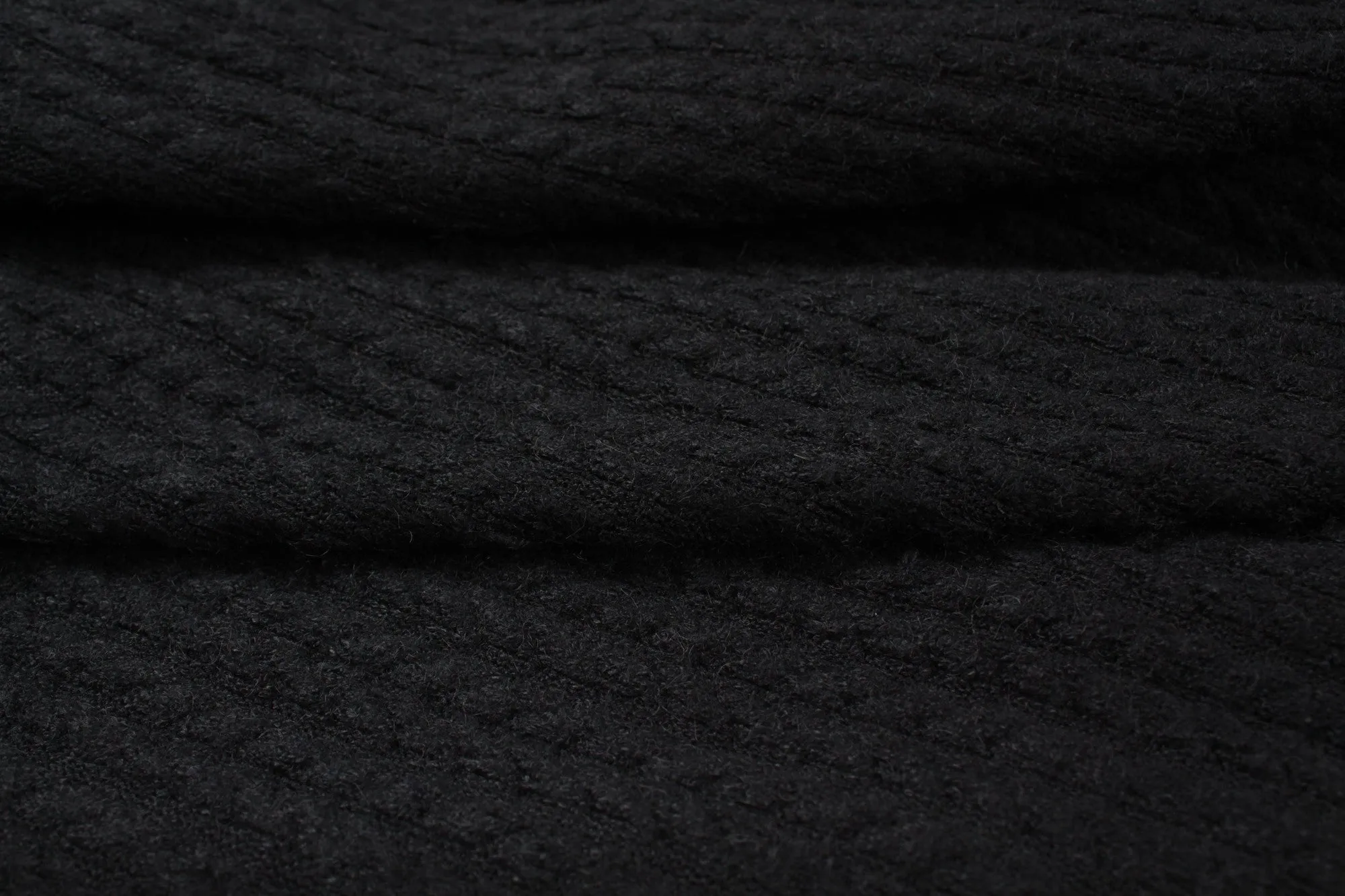 Cashmere Touch Knitted Jacquard - Cable-knit