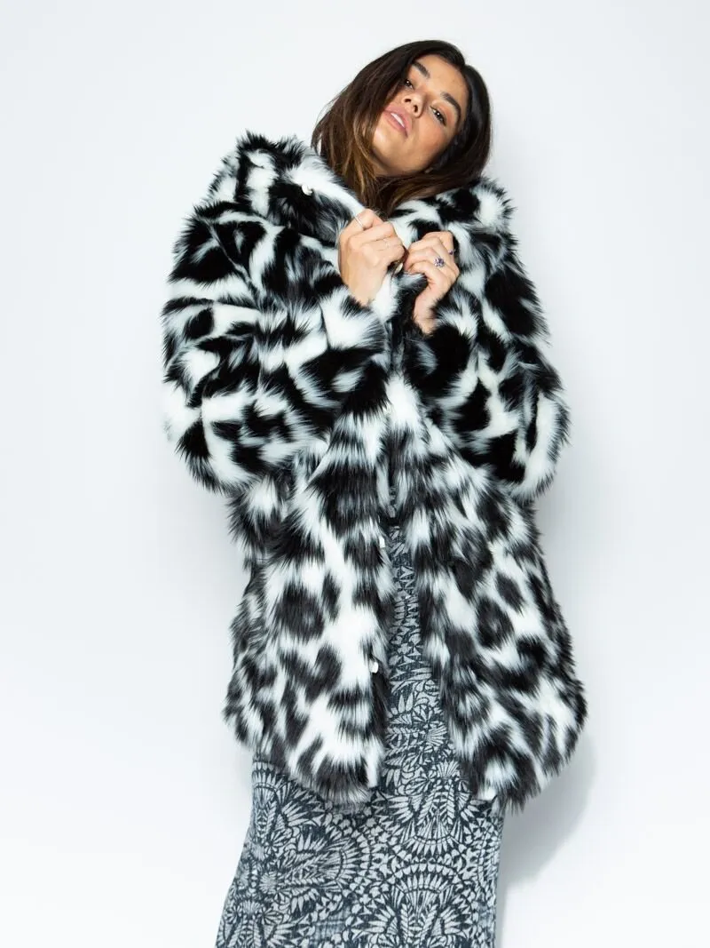 Classic Spotted Leopard Faux Fur Coat