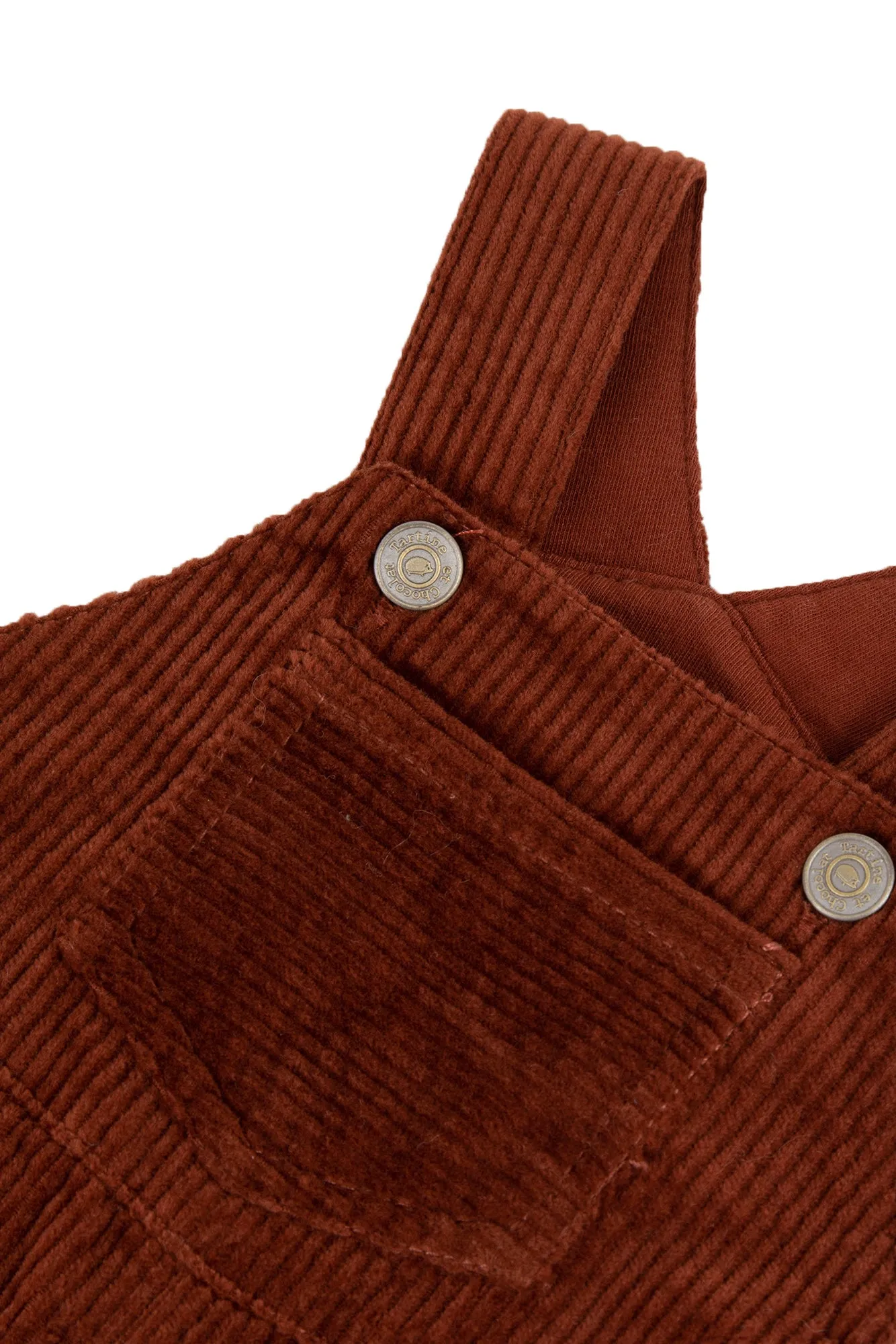 Dungarees - Dark Red Corduroy