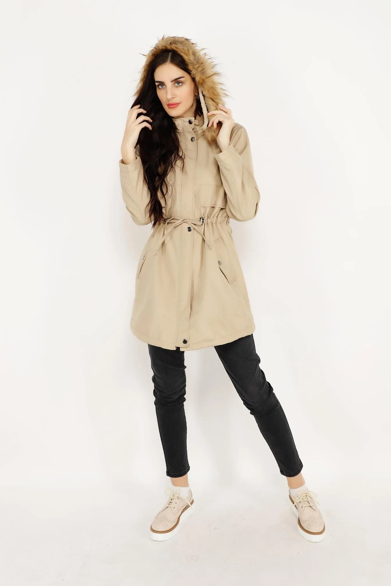 FASHION WINTER JACKET WITH FUR HOODIES 4421MAD