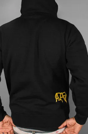 Gold Blooded (Men's Black/Royal Hoody)