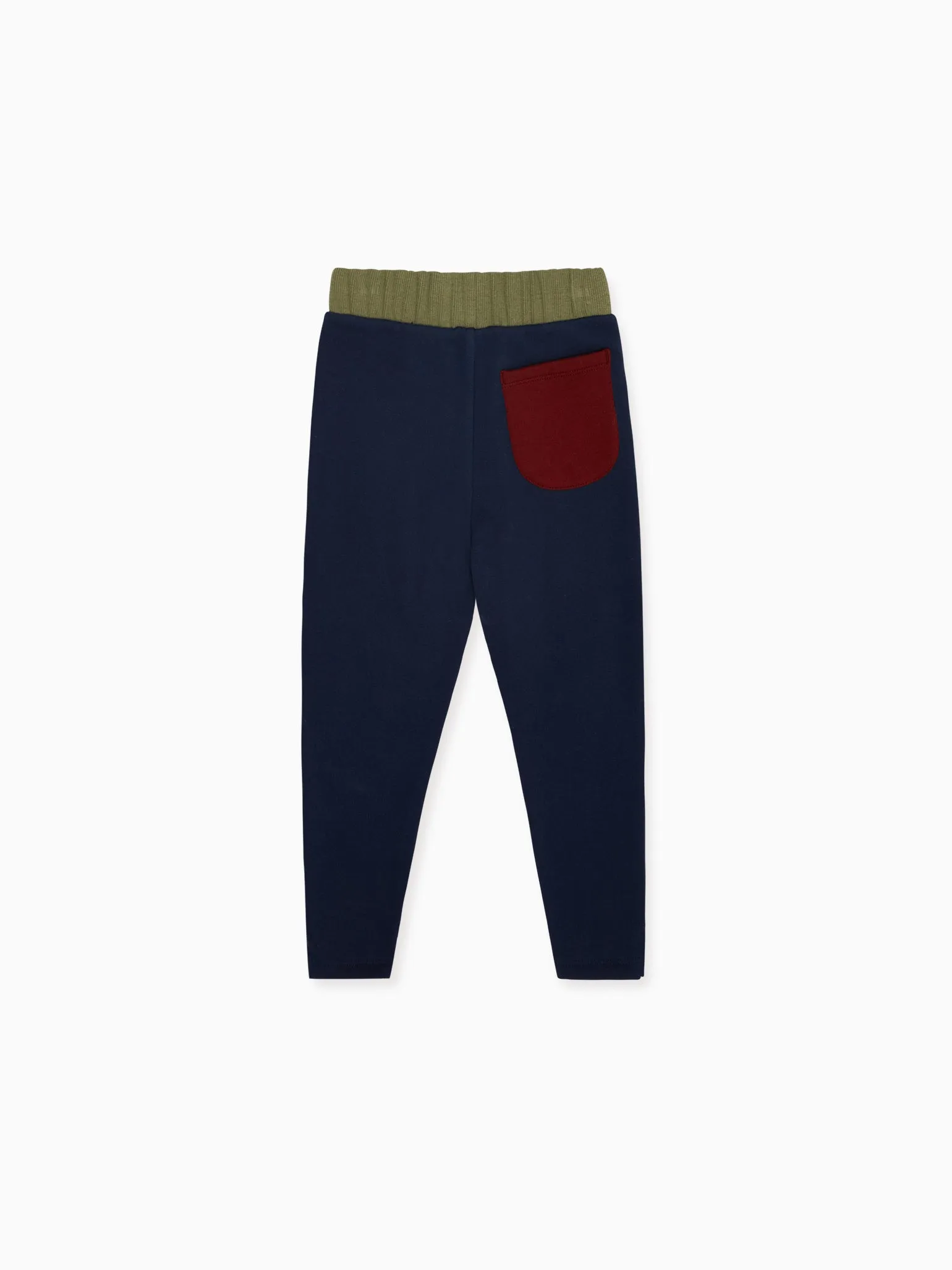 Navy Julius Contrast Baby Jogging Bottoms