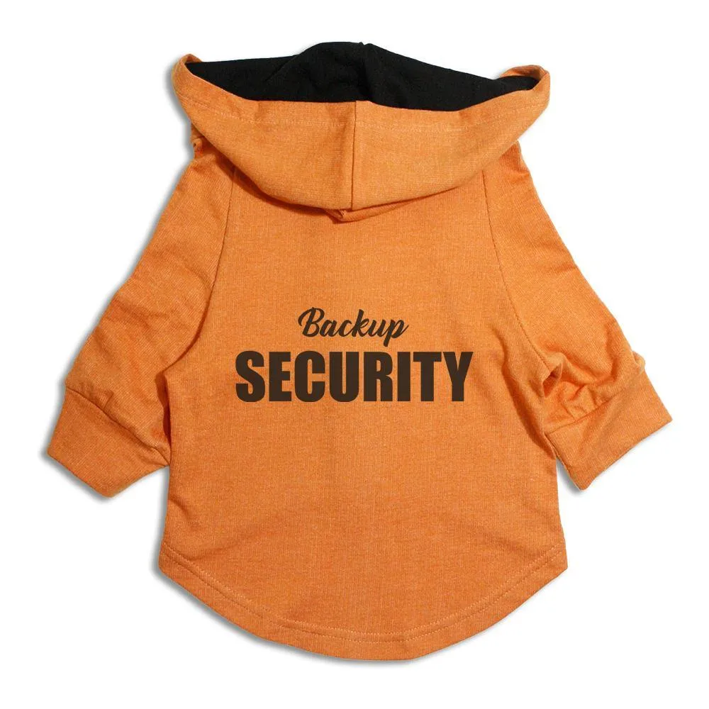 "Backup Security" Dog Hoodie Jacket