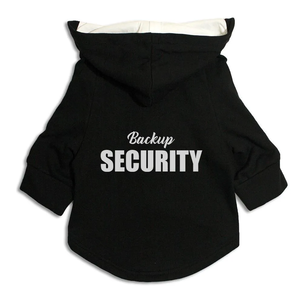 "Backup Security" Dog Hoodie Jacket