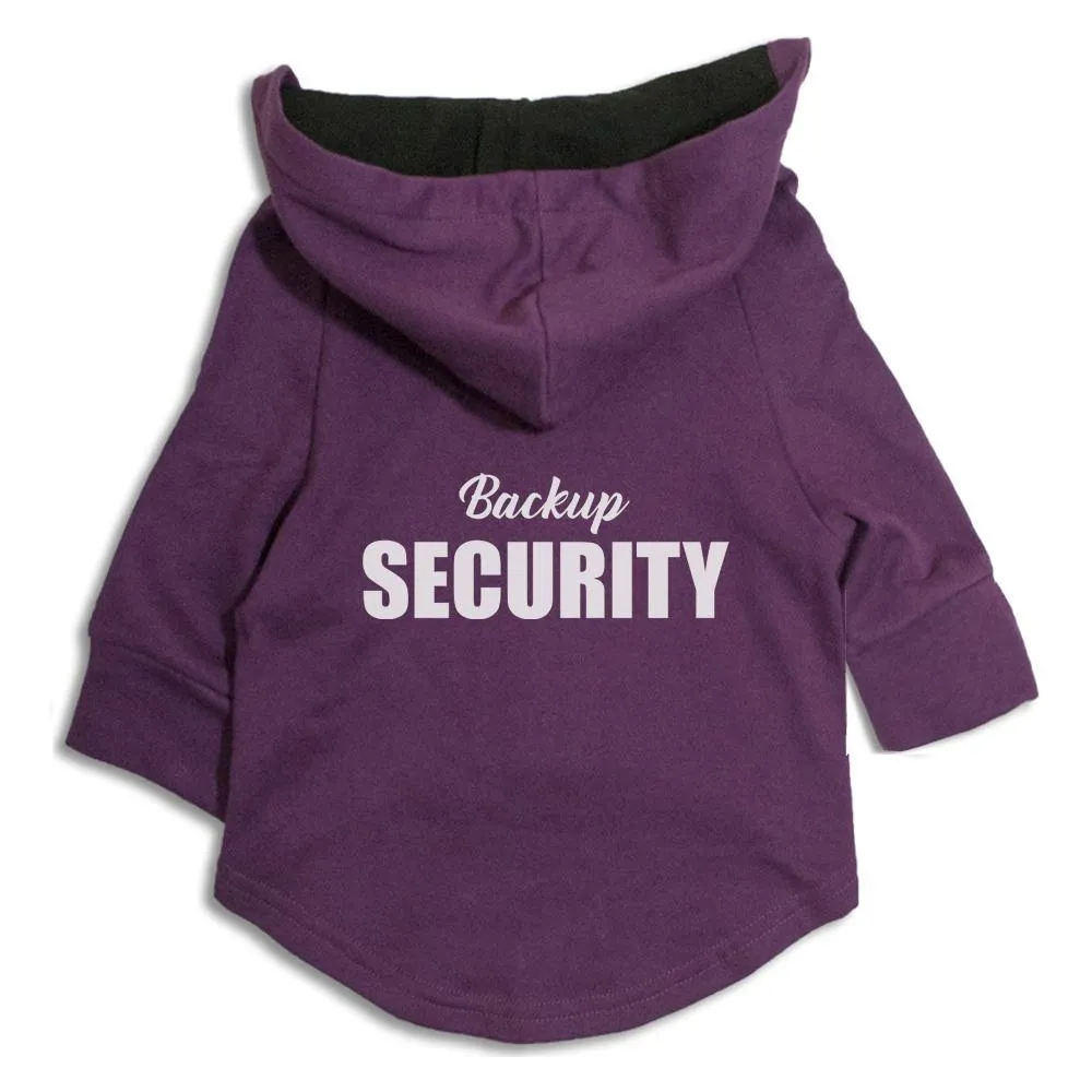 "Backup Security" Dog Hoodie Jacket