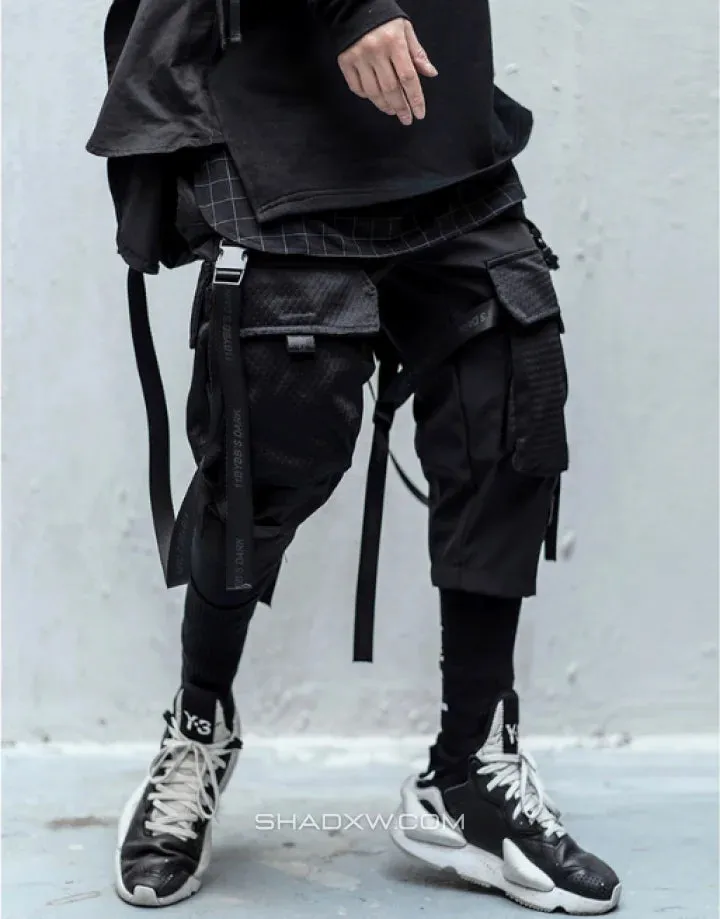 Techwear Pants with Straps